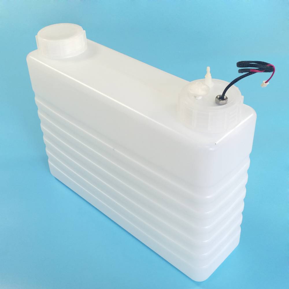 Inkjet printer 10L white sub tank with float / filter / single plastic tube