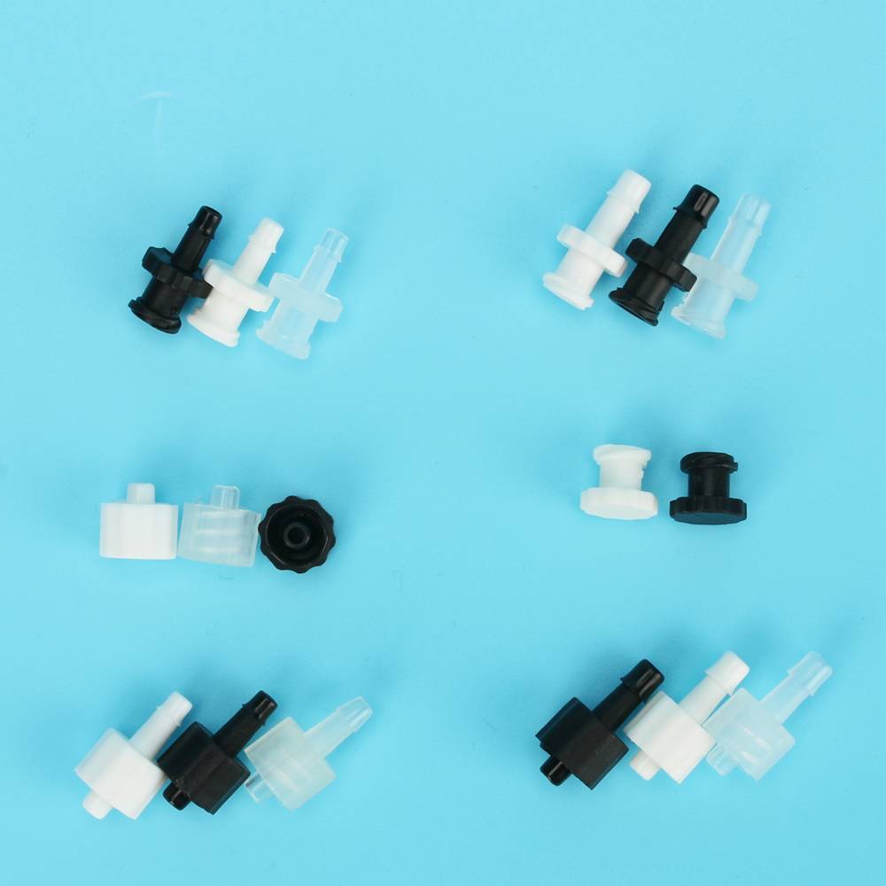 Plastic ink tube connector 