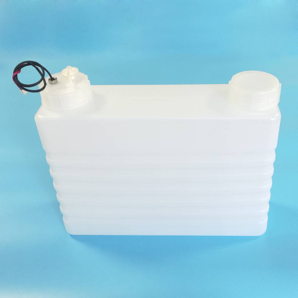 Inkjet printer 10L white sub tank with float / filter / single plastic tube